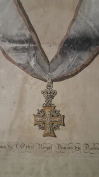Håndkolorerede stik  med Den Danske Ridderorden, Frederik den 6, original