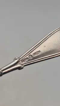 Ske af provins sølv. 1800 tallet