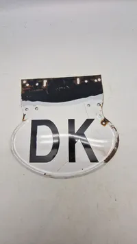 Emalje plade for køretøj. Originalt