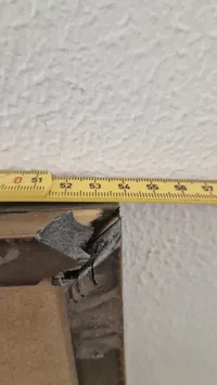 Indrammet stykke af forplejningssæk. Original