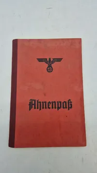 Tysk Ahnenpas. Originalt