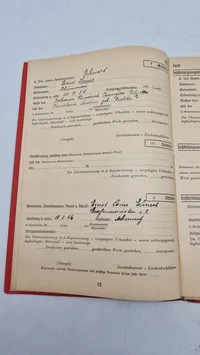 Tysk Ahnenpas. Originalt