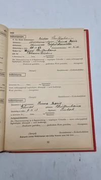 Tysk Ahnenpas. Originalt