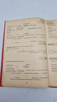 Tysk Ahnenpas. Originalt