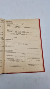 Tysk Ahnenpas. Originalt