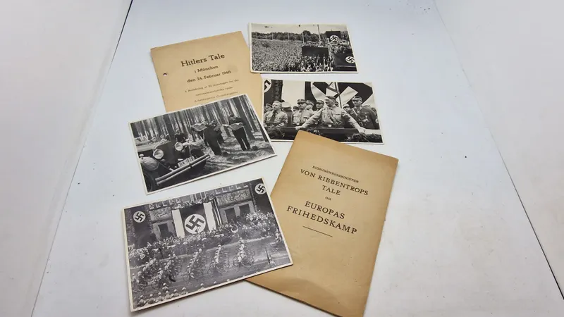 Samling taler og pressefotos. Originale