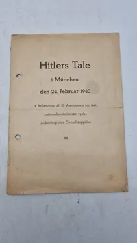 Samling taler og pressefotos. Originale