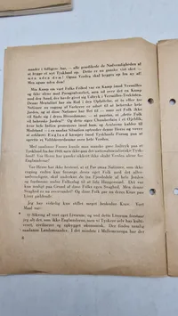 Samling taler og pressefotos. Originale
