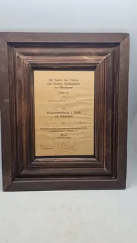 Originalt Tysk urkunde WW2