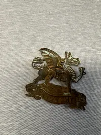 Originalt The King of Denmark’s Regiment (The Buffs) mærke båret af Danskere i Engelsk tjeneste WW2