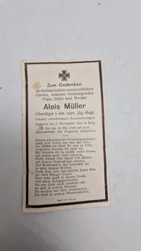 Tyske dødsannoncer. Originale