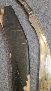 Stor kuhkri kniv