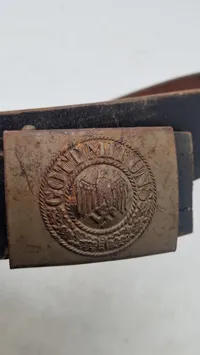 Heer bælte med spænde. Original