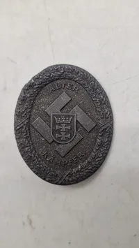Alter Kämpfer" pin-badge. Original