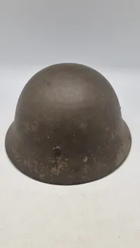 Japansk WW2 hjelm med navn, original