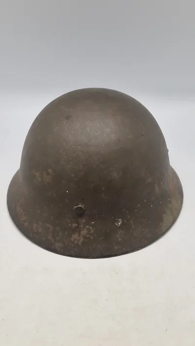 Japansk WW2 hjelm med navn, original