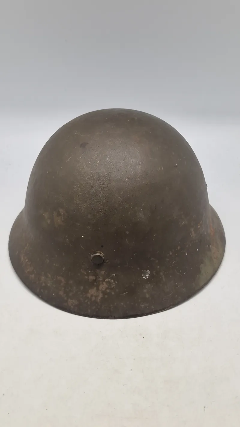 Japansk WW2 hjelm med navn, original