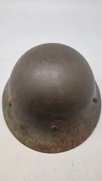 Japansk WW2 hjelm med navn, original