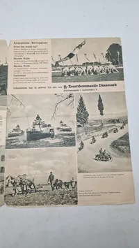 Waffen SS indmeldelsesskema, originalt