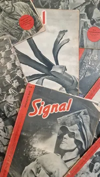 Samling signalblade på dansk, originale