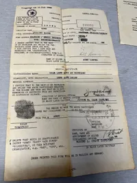 Originale Tysk WW2 løsladelses papirer Tysk soldat i Engelsk krigsfangeskab