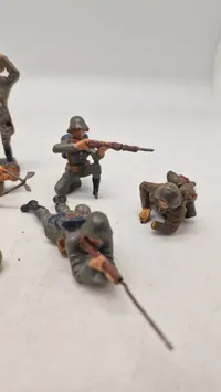 Samling tyske linoliumsfigurer, originale