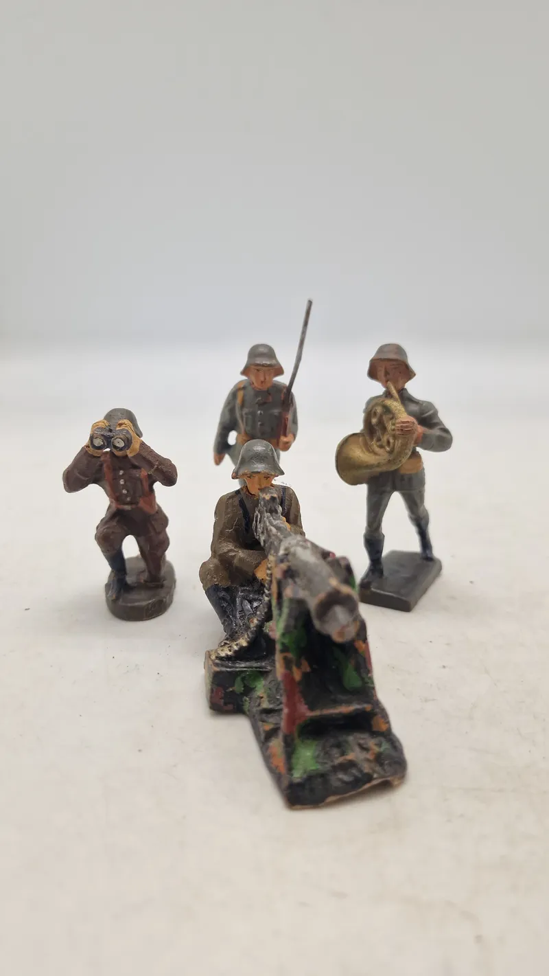 Samling tyske linoliumsfigurer, originale