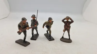 Samling tyske linoliumsfigurer, originale