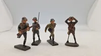 Samling tyske linoliumsfigurer, originale