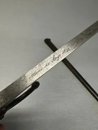 Original Fransk M1874 bajonet, Nummerens!!! ekstremt sjælden at finde nummerens, Usine de Steyr 1877