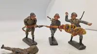 Samling tyske linoliumsfigurer, originale