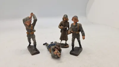 Samling tyske linoliumsfigurer, originale