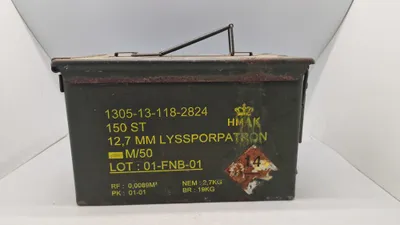 Ammo kasse 12,7 mm lyssporpatron