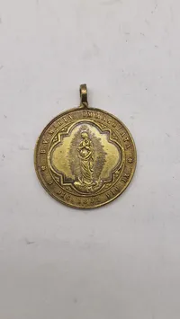Pavelig medalje med pave Leo XIII's portræt og teksten "LEONE XIII PONTEFICE MASSIMO ROMA"