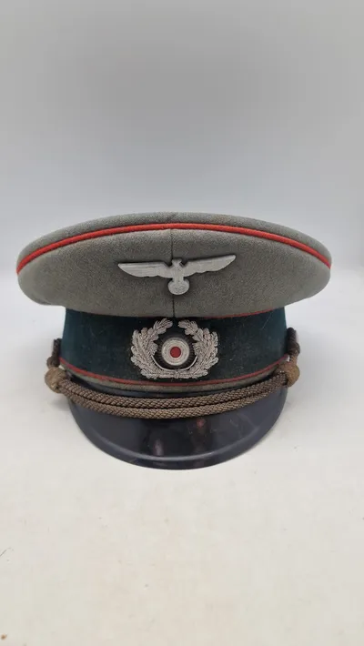 Tysk Artillerie officers kasket, original