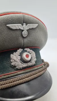 Tysk Artillerie officers kasket, original