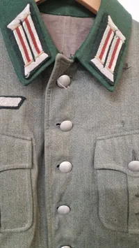 Tysk Artillerie major officers uniforms jakke med “Afrika” Cufftitle, original