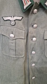 Tysk Artillerie major officers uniforms jakke med “Afrika” Cufftitle, original
