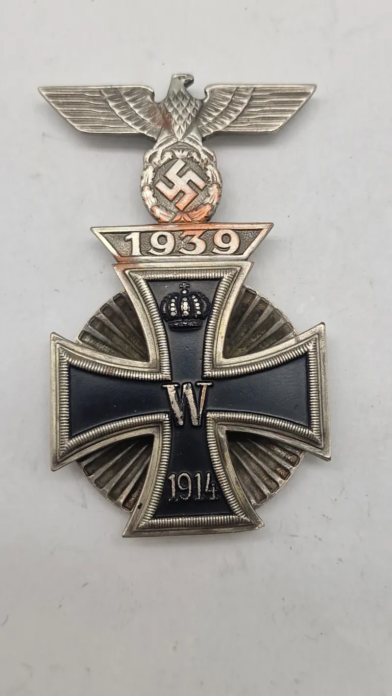 Jernkors af 1. klasse fra 1914 med en Wiederholungsspange, veludført efterkrigs
