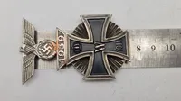 Jernkors af 1. klasse fra 1914 med en Wiederholungsspange, veludført efterkrigs