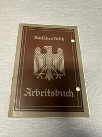 Original Tysk Arbejdsbog WW2