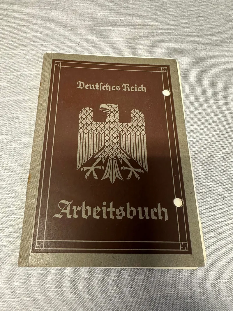 Original Tysk Arbejdsbog WW2