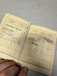 Original Tysk Arbejdsbog WW2