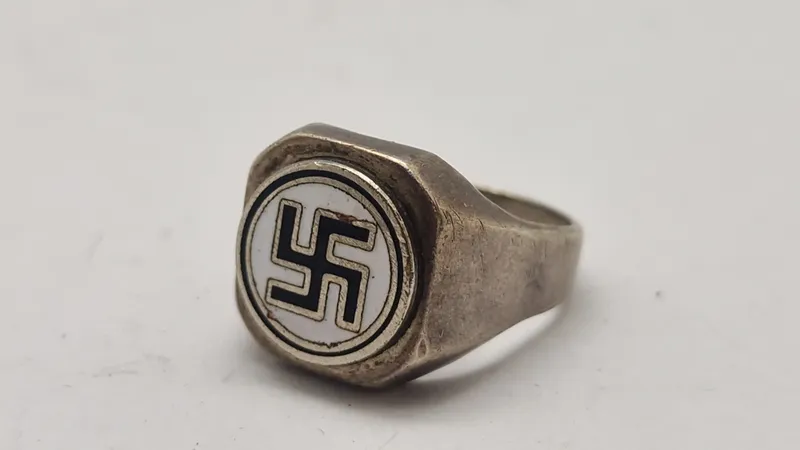 WW2 ring, efterkrigs, ring i sølv