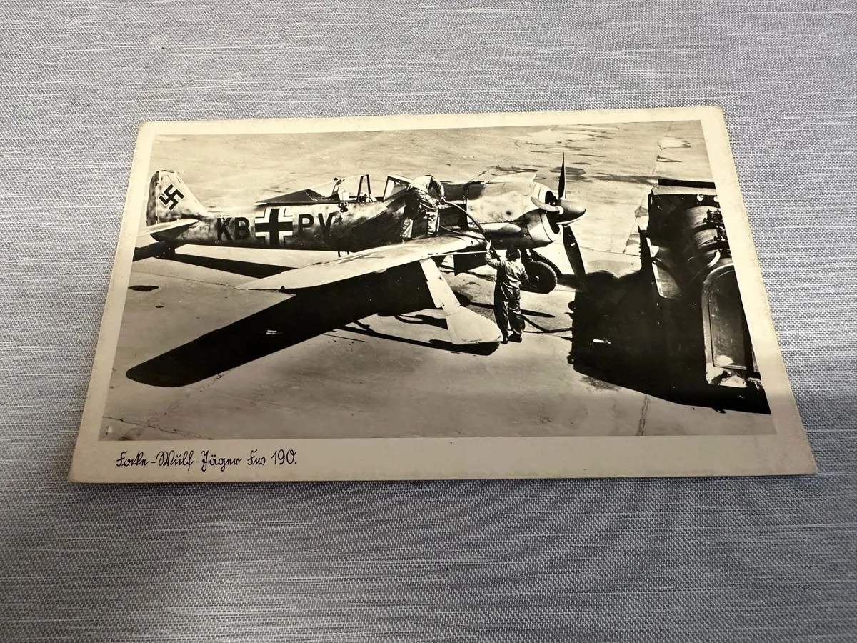Originalt Tysk WW2 postkort, Luftwaffe