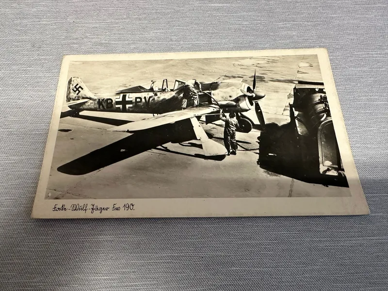 Originalt Tysk WW2 postkort, Luftwaffe
