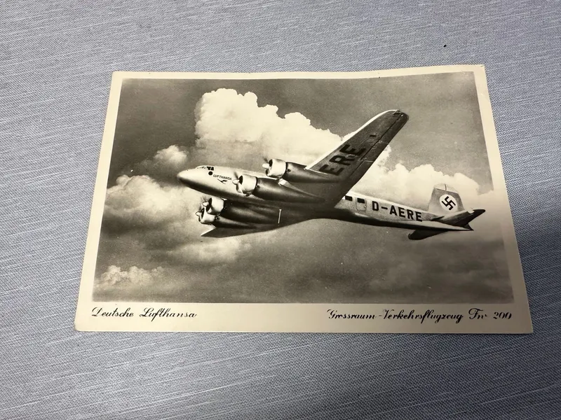 Originalt Tysk WW2 postkort, Luftwaffe