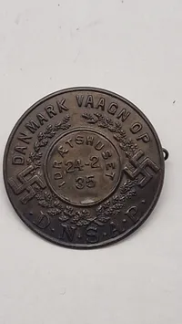 Dansk WW2 D.N.S.A.P, 24/2-1935, originalt