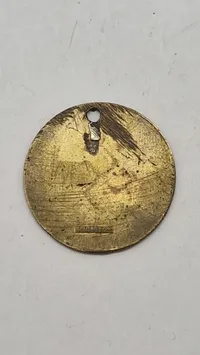 Dansk WW2 D.N.S.A.P, mindeappel 1940 omlavet til halssmykke, originalt