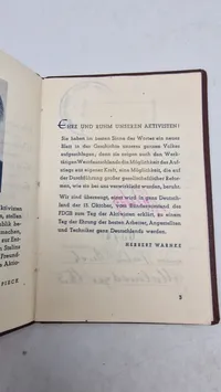 Aktivist des Fünfjahrplanes" (Aktivist for femårsplanen) fra DDR (Østtyskland), original